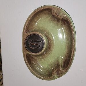 Rare find Roseville monogrammed ashtray 1950's The Hyde Park no 1950 made in USA